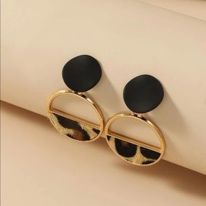 Cheetah print earrings